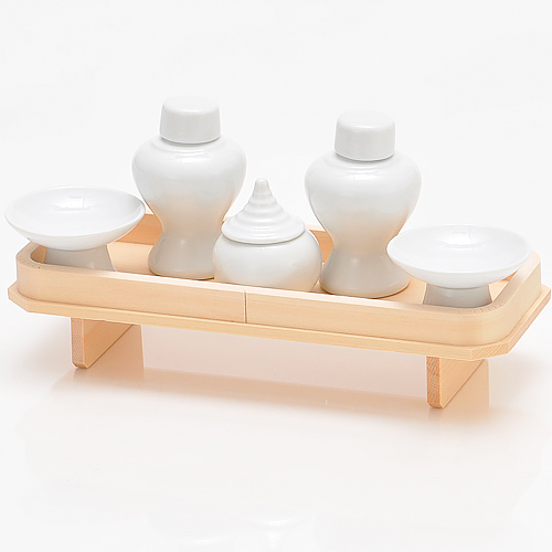 神棚 神具専門店 伊勢宮 神具セット 木曾桧 長三宝8寸 土器五点 基本セット