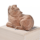 【伊勢一刀彫】 伊勢伝統工芸品　干支彫　丙午(ひのえうま)　化粧箱付