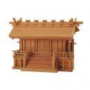 【神棚】　総本欅 (けやき)　　太鼓屋根三社　唐戸仕様20号　特上品
